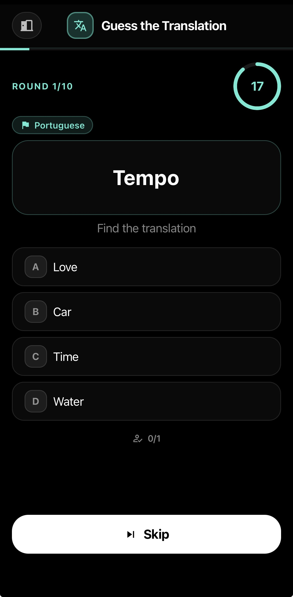 Guess the Translation